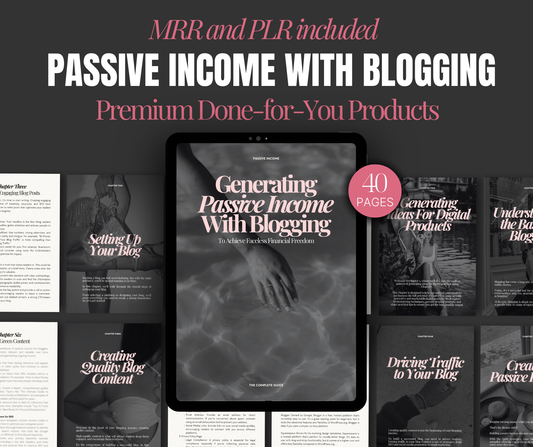 Generate Passive Income With Blogging Silver1107
