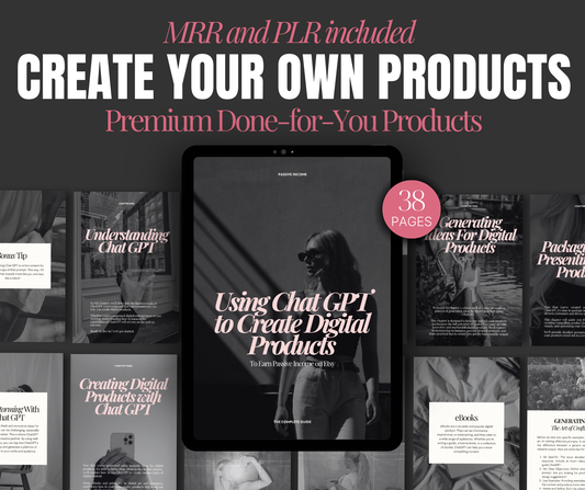 How to Make Money with ChatGPT Digital Product Ideas