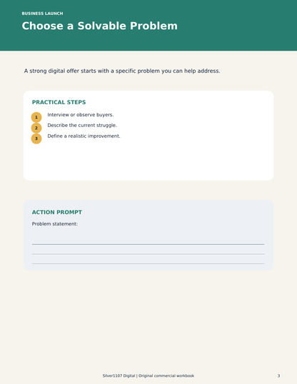 Digital Business Launch Course Workbook - 2 preview