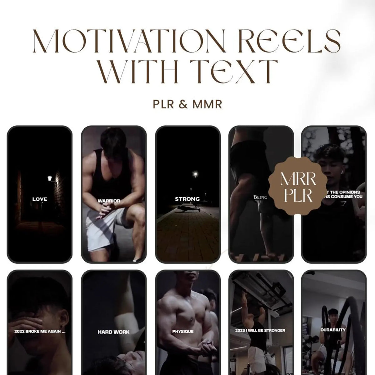 600+ Motivation Reels: MRR/PLR Canva Templates