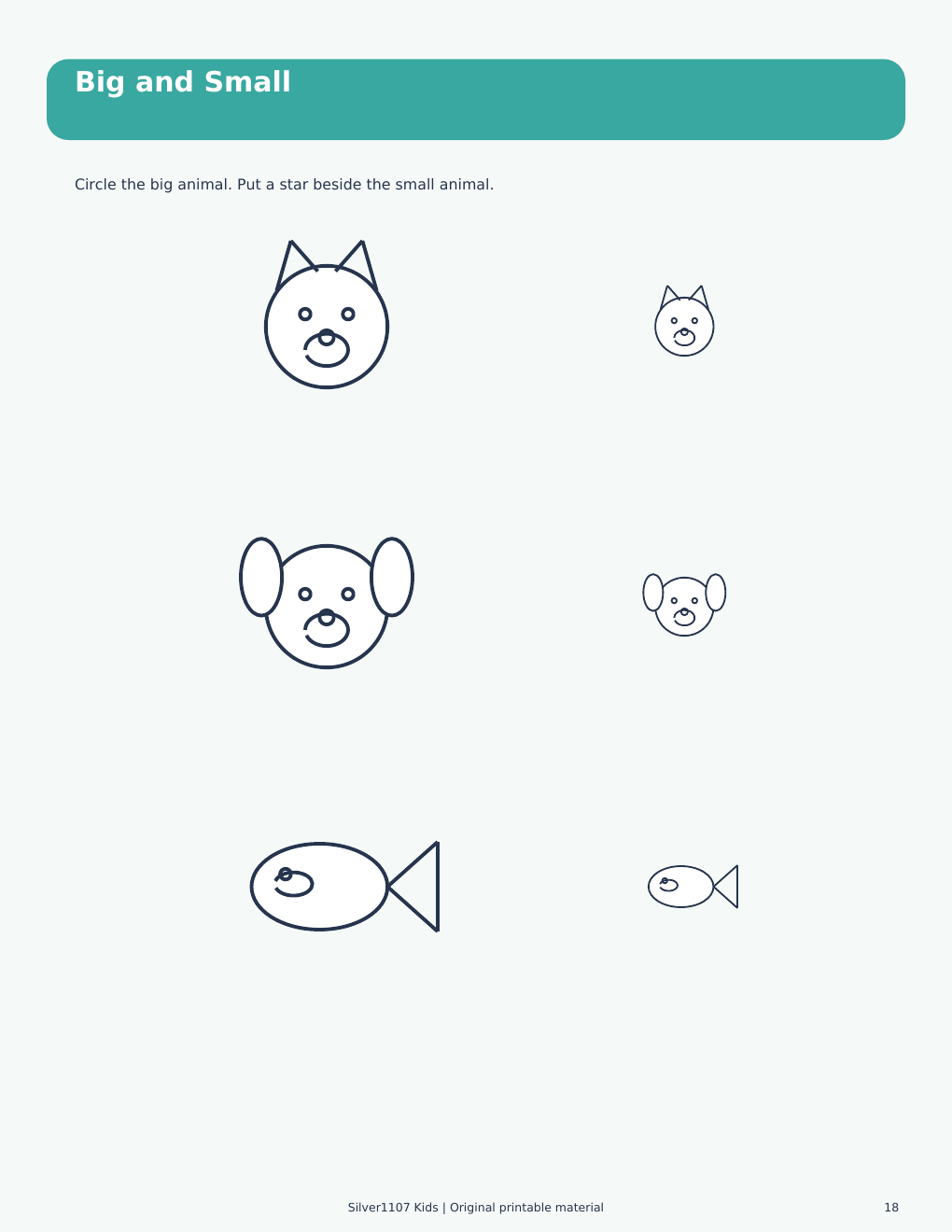 Little Learners Activity Book 30 Printable Worksheets