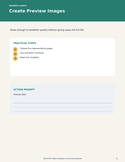 Digital Business Launch Course Workbook - 4 preview