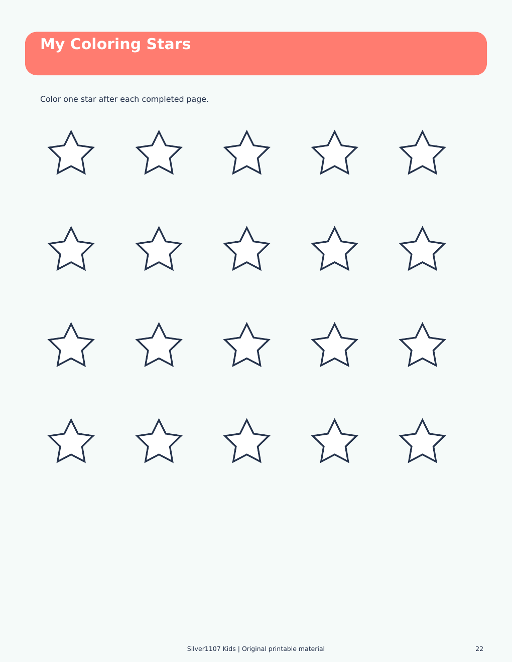 Happy Little Coloring Activity Book  24 Printable Pages